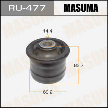 MASUMA RU477 Сайлентблок зад. балки! Toyota Corolla Verso ADE150/NDE150 06>