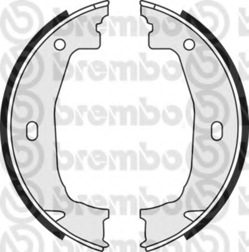 BREMBO S 06 510 Комплект тормозных колодок, стояночная тормозная система