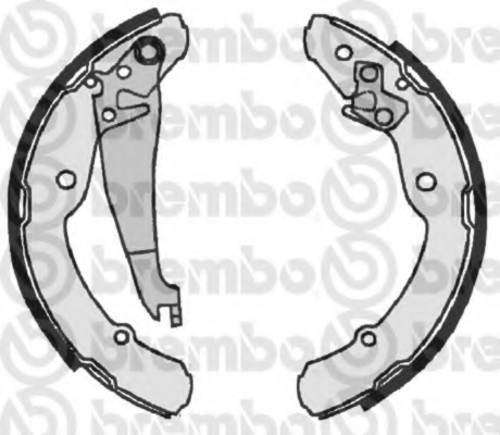 BREMBO S85516 Колодки барабанные! Skoda Octavia 1.4-1.8/1.9TDi/SDi 96>;Колодки тормозные барабанные