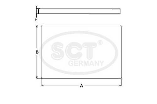 SCT SA 1284 Фильтр, воздух во внутренном пространстве