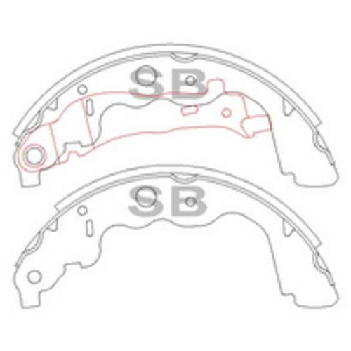 SANGSINBRAKE SA191 Колодки барабанные! Renault Logan/Sandero/Duster/Captur 1.4/1.6/1.5D 06>;Колодки барабанные RENAULT Logan/LADA LARGUS D=230x42mm без ABS