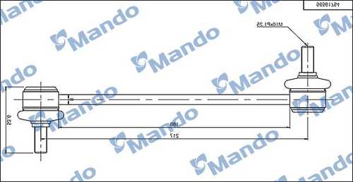 MANDO SLD0003 Тяга стабилизатора заднего! Daewoo Lacetti 02>