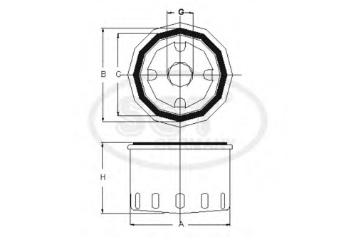 SCT SM 121 Масляный фильтр