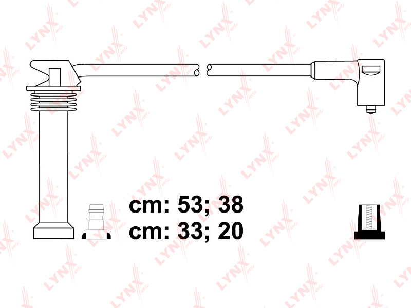 LYNX SPC3037 Комплект проводов зажигания