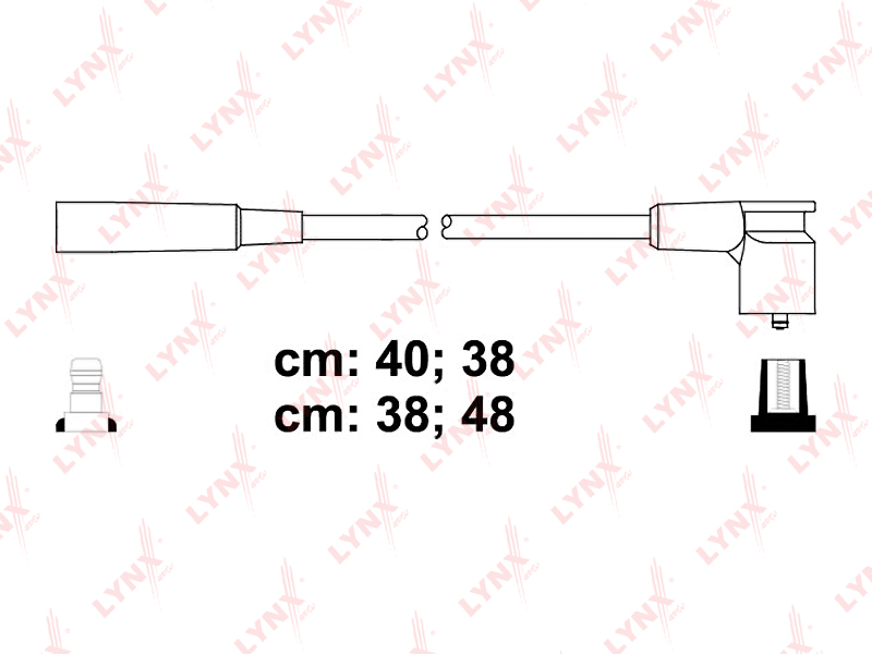 LYNX SPC4614 Комплект проводов зажигания sae, M4 LADA NIVA 1700 i 4x4 04>, 96>06, 00>15
