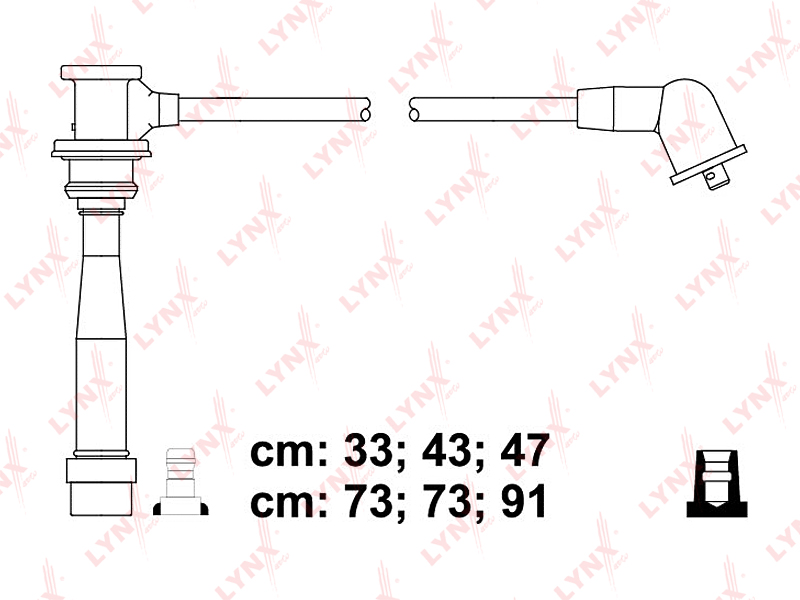 LYNX SPE4408 Комплект проводов! Hyundai Sonata/Santa FE/Trajet 2.5/2.7 01>