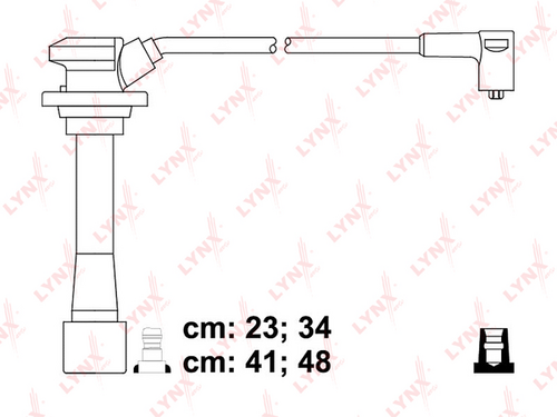 LYNX SPE4409 Комплект проводов! KIA Spectra/Rio/Shuma 1.5/1.8 DOHC 99-02