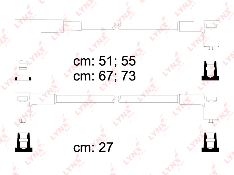 LYNX SPE4609 к-кт проводов высоковольтных! Lada 2108/2109/21099 1.5 85-05