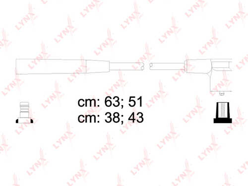 LYNX SPE4610 Провода высоковольтные! Lada 2108-10