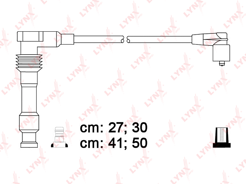 LYNX SPE5916 Провода высоковольтные OPEL Vectra A 2.0 94-95/ Astra 1.8-2.0 94-98/Vectra B 95-00/Zafira 1