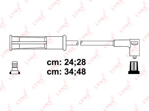 LYNX SPE6343 Комплект проводов зажигания