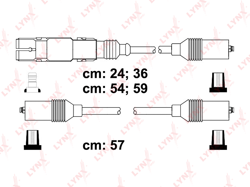 LYNX SPE8003 Комплект проводов зажигания