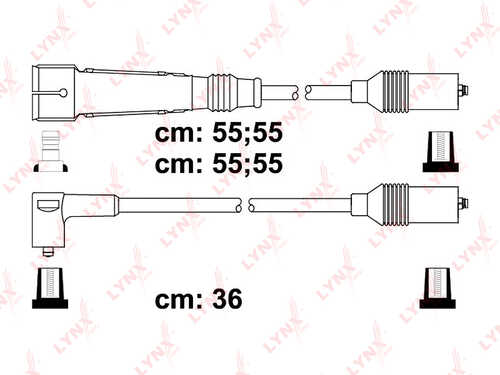 LYNX SPE8017 Комплект проводов! Audi 100 2.0 AAD/ABK 91>