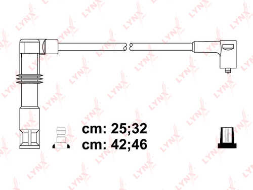 LYNX SPE8028 Провода высоковольтные! Audi A2/A3,VW Bora/Golf IV 1.4-2.0 98>