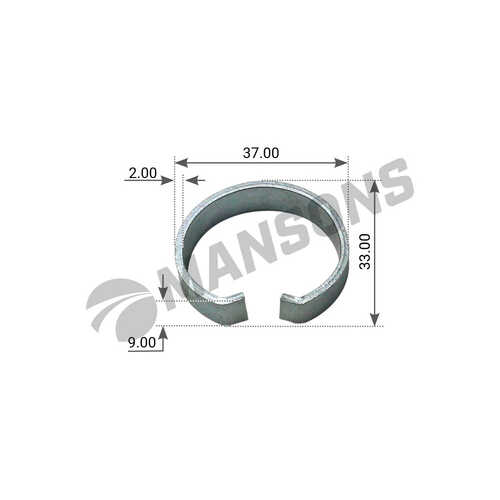 MANSONS SPR0045 Кольцо пальца торм колодки! стопорн. 32.5x33x10 BPW ECO H/R SN42, KH/KR SN36