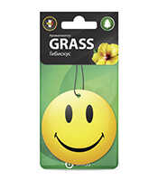 GRASS ST0401 ;Ароматизатор картонный Smile гибискус