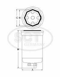 SCT ST 6106 Топливный фильтр