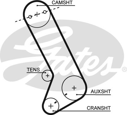 GATES T132 Ремень ГРМ