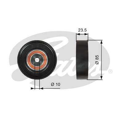 GATES T36274 Ролик ремня приводного SUZUKI GRAND VITARA/SX4 98- 2.0