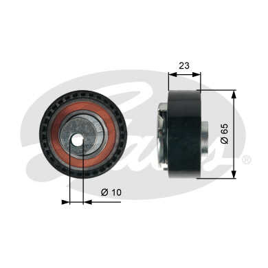 GATES T43228 Натяжной ролик, ремень ГРМ