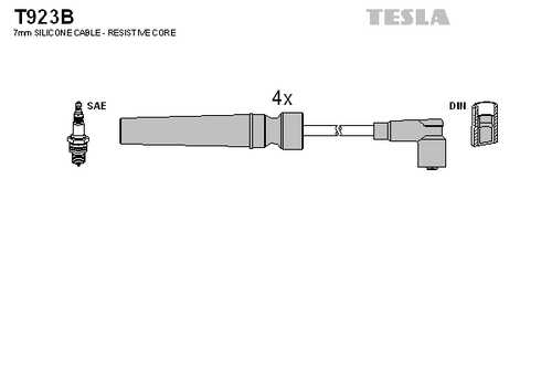 TESLA T923B Комплект проводов зажигания