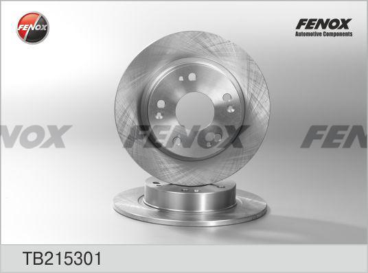 FENOX TB215301 Диск тормозной задний! Honda Civic VII 1.3/1.4/1.8/2.2CTDi 06>