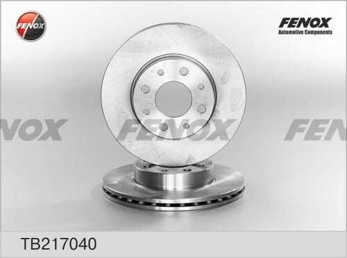 FENOX TB217040 Диск тормозной! передний Fiat Palio 1.0-1.6/1.7TD96>