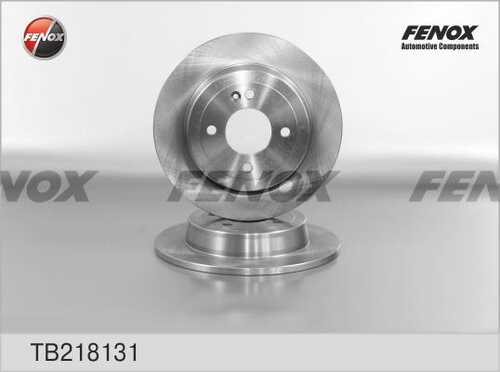 FENOX TB218131 Диск тормозной задний! Hyundai Solaris 1.4-1.6 10>