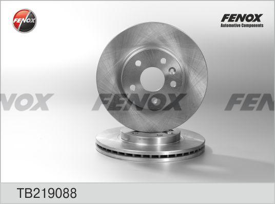 FENOX TB219088 Диск тормозной передний! Chevrolet Aveo 1.2-2.0CDi, Opel Astra J 1.4/1.6/1.3-2.0CDTi 09>