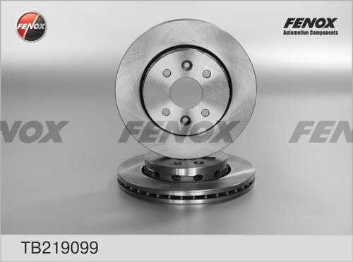 FENOX TB219099 Диск тормозной передний! Kia Sephia/Shuma 1.6 01>