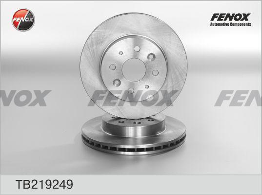 FENOX TB219249 Диск тормозной передний! Kia Rio 1.3/1.5 02>