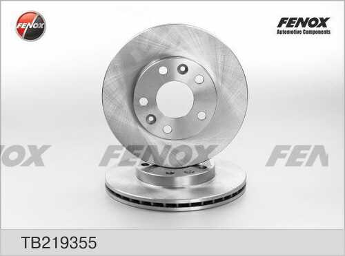 FENOX TB219355 Диск тормозной! передн. Renault Duster 1.5-2.0 10>