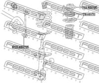 FEBEST TBASV70 Подшипник амортизатора