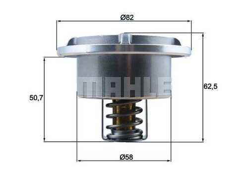 MAHLEKNECHT THD686 Термостат! 86C VOLVO, RVI