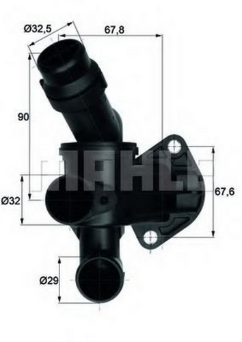 MAHLEKNECHT TI 7 87 Термостат! Audi A3/A4/A6/TT 2.0TFSi 04>