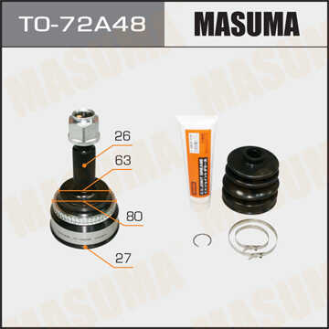 MASUMA TO72A48 ШРУС наружный комплект! АКПП Toyota Previa 2.4 00>