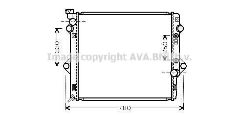 AVA TOA2478 Радиатор системы охлаждения