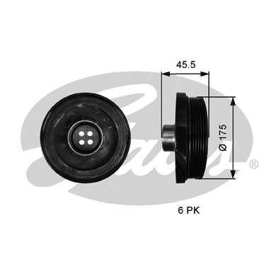 GATES TVD1136 Шкив коленчатого вала! BMW F21/E90/F30/F10/F25/E84 2.0d 04>