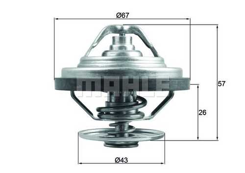 MAHLEKNECHT TX 158 79 Термостат 79С MAN D2066/2676