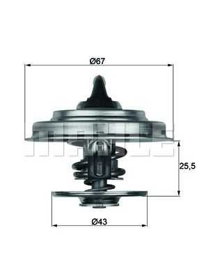 MAHLEKNECHT TX1879D Термостат 79°C D=43MAN D02./08./25./28.,MB, Iveco