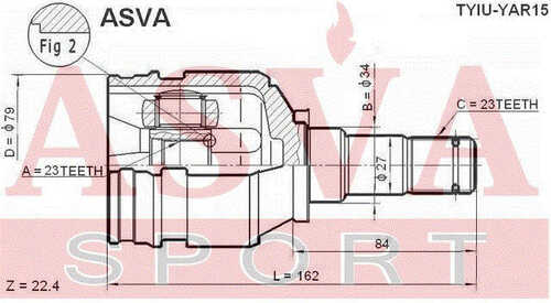 ASVA TYIU-YAR15 ШРУС