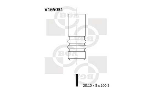 BGA V165031 Выпускной клапан