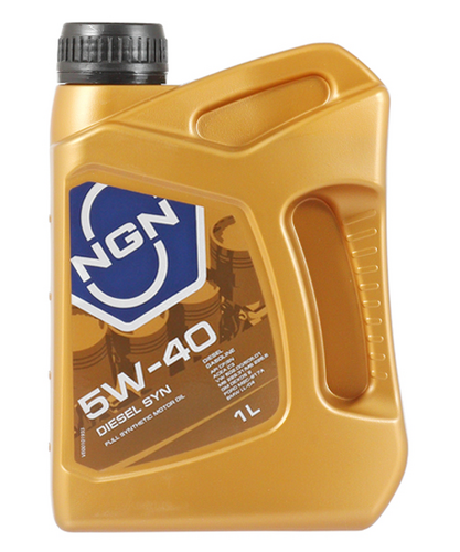NGN V172085633 SAE 5W-40 CF/SM DIESEL SYN 1л (синт. мотор. масло)