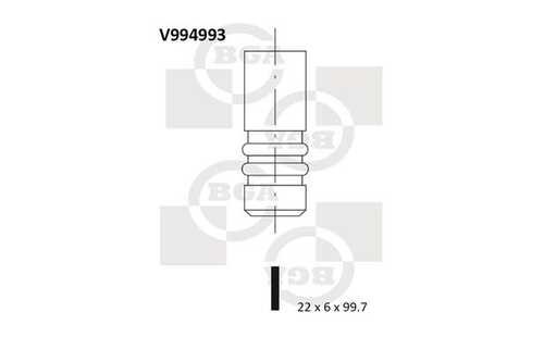 BGA V994993 Клапан выпускной Ford