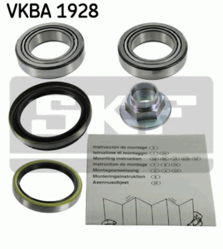 SKF VKBA1928 Комплект подшипника ступицы передней! Mazda 121 1.1-1.3 90-96