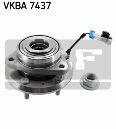 SKF VKBA7437 R190.11 [96626339] комплект подшипника ступицы пер. Chevrolet Captiva 2.0D/3.2 06>
