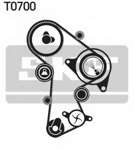 SKF VKMA 01148 Паразитный / ведущий ролик, зубчатый ремень