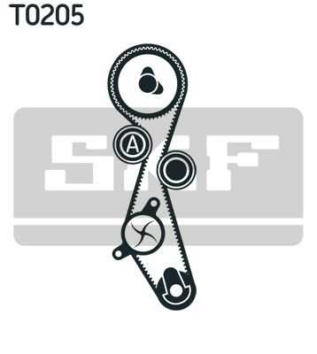 SKF VKMA03317 Комплект ремня ГРМ Ford/Citroen/Peugeot/Opel 2,0D 09-