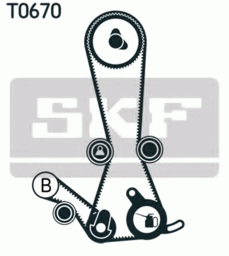 SKF VKMA 95019 Рем. комплект ГРМ! Mitsubishi Galant/Space Wagon 2.0 92-96/L300 2.0 94-96