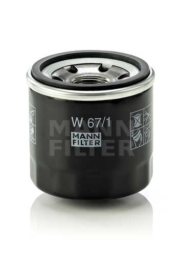 MANNFILTER W671 Фильтр масляный! Mazda 323/626 1.3-2.0 81>, Subaru Libero/Justy 1.2 84>;Масляный фильтр